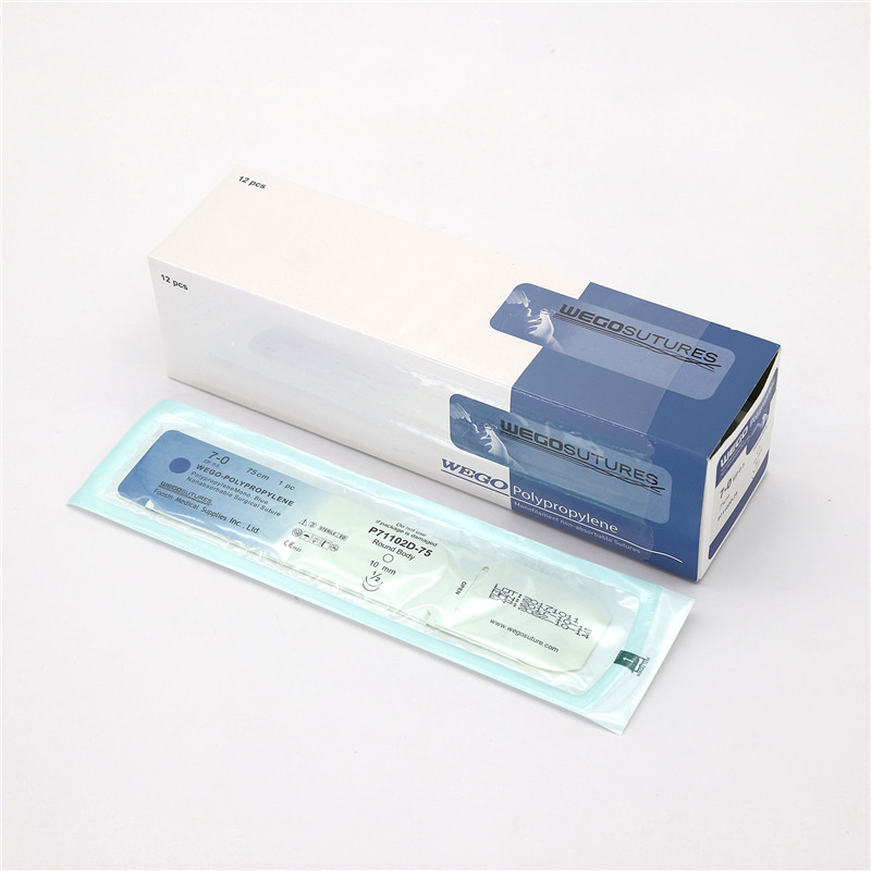  Sterile Monofilament Non-Absoroable Polypropylene Sutures With or Without Needle WEGO-Polypropylene