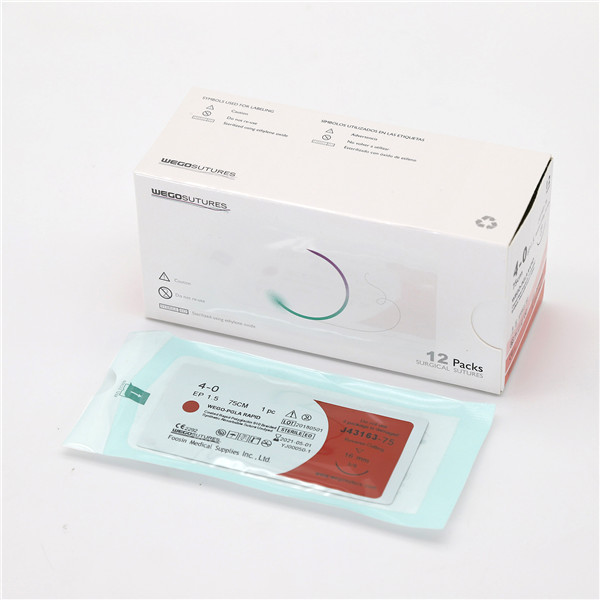  Sterile Multifilament Fast Absoroable Polyglactin 910 Sutures With or Without Needle WEGO-RPGLA 