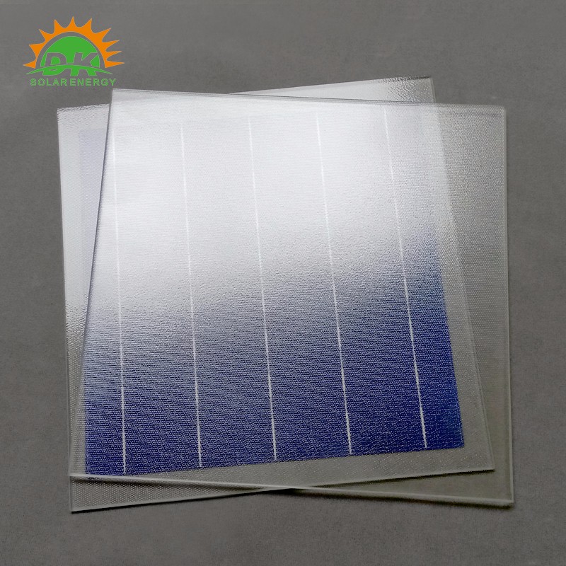 4.0mm 5.0mm Low Iron Textured Glass AR coating