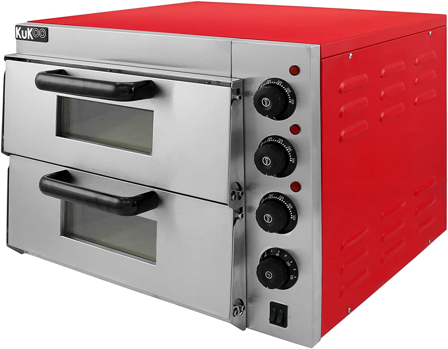 Italinox 500mm Compact Twin Deck Electric Commercial Pizza Oven