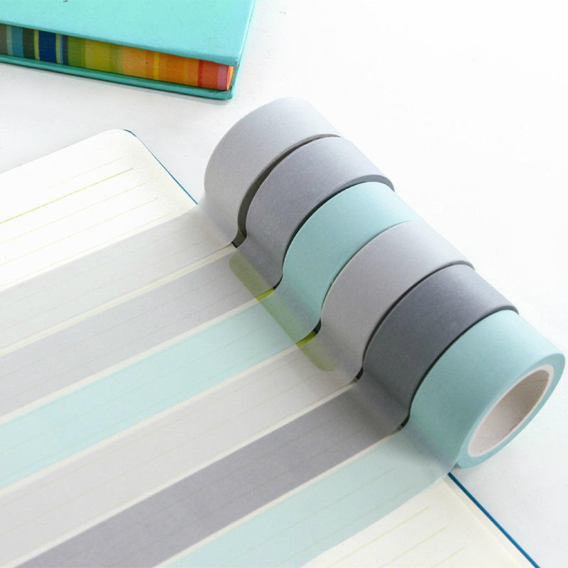 Wholesale Colored Stationery Roll Waterproof Decorative Washi Tapes
