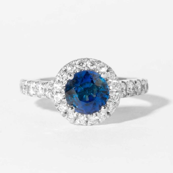 Ring Shank Twisted Round Diamond Sapphire In White Gold Galvanized Siding Nails  EasySurfer