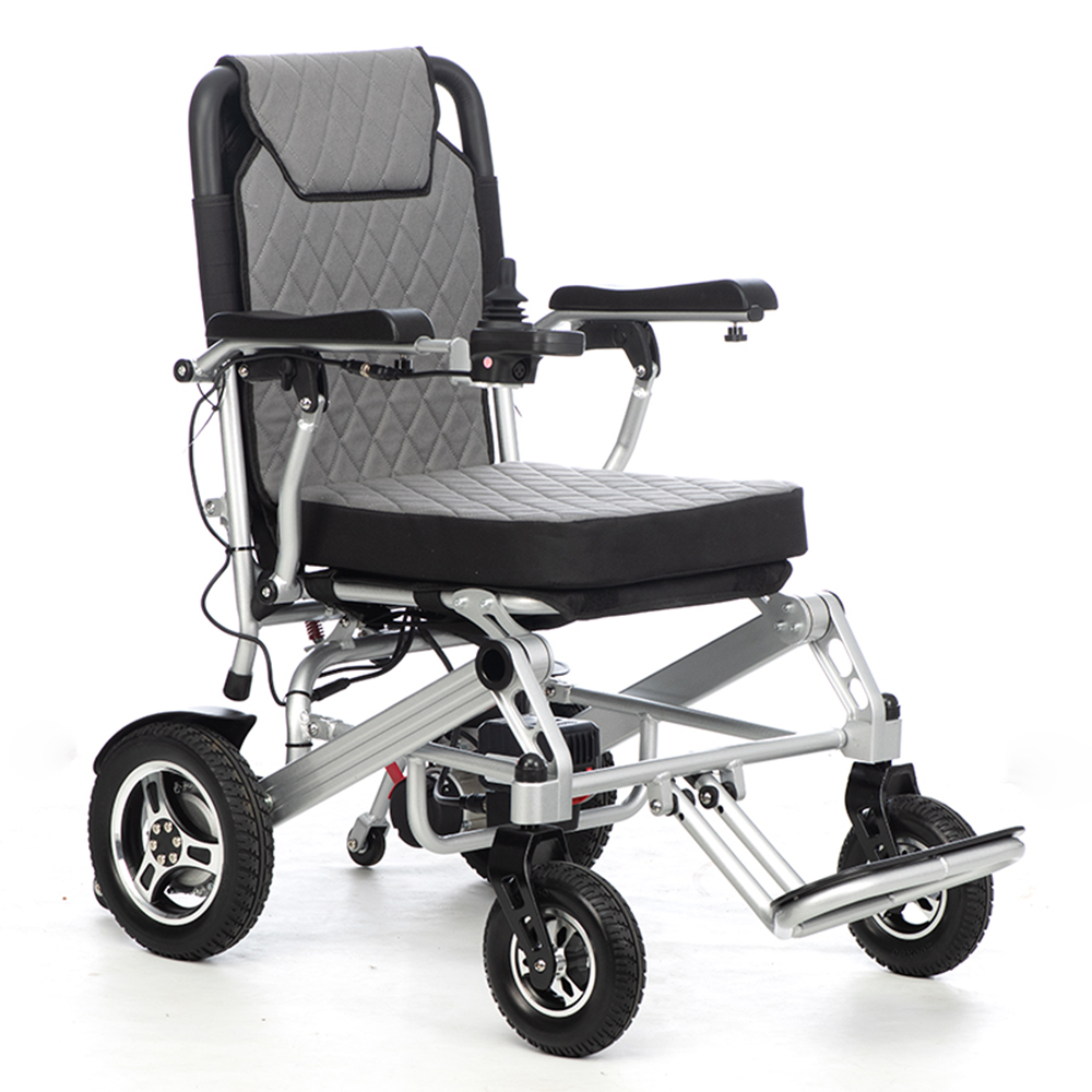 Ultra Lightweight Foldable Electric Wheelchairs easy to carry Motorized Power Wheel Chair