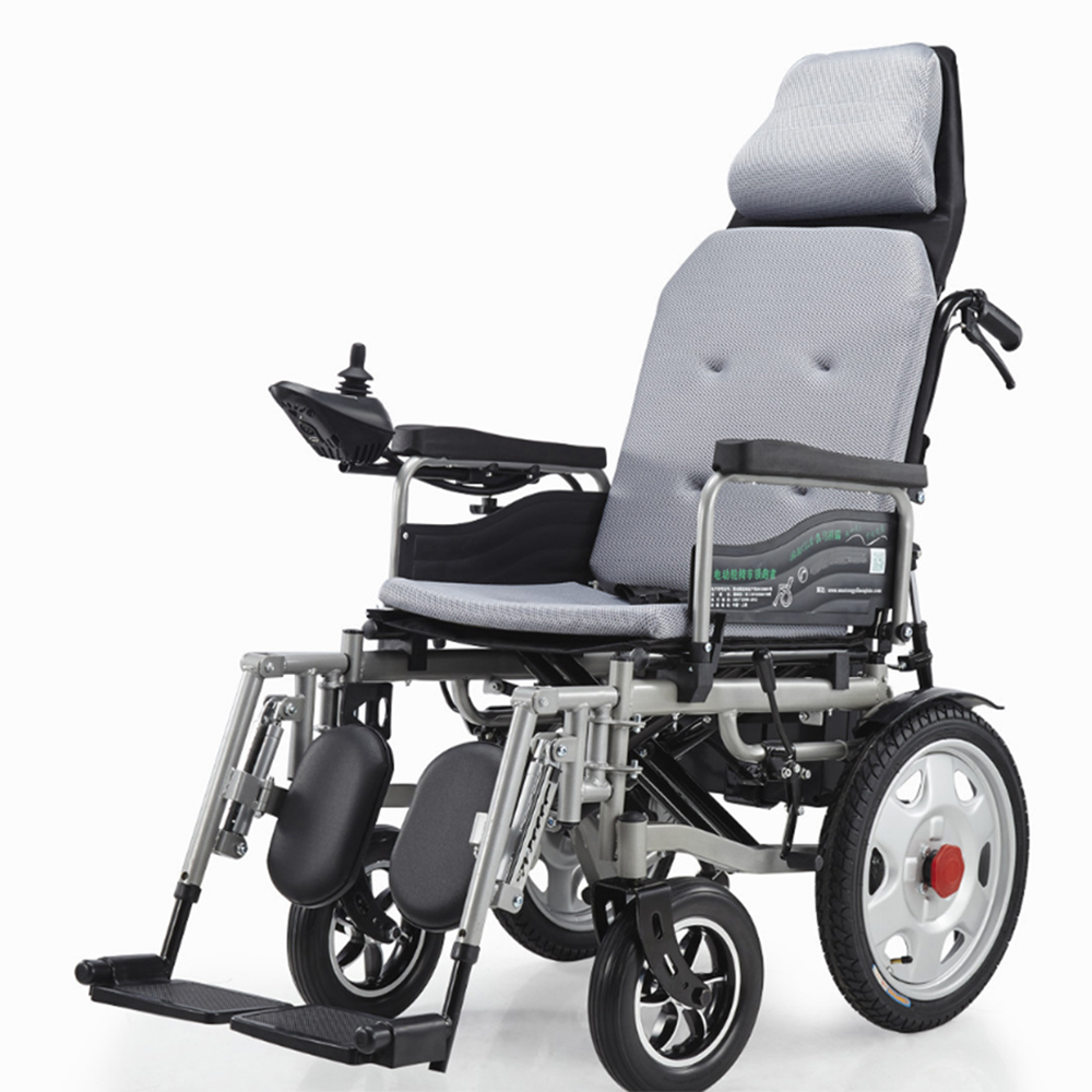  Youhuan electric reclining wheelchair for Adutls Foldable Motorized Power Wheel Chair