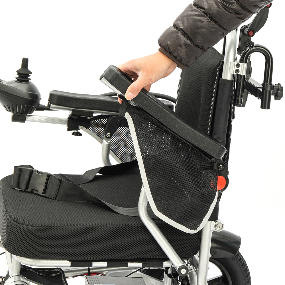 Electric wheelchair with Adjustable Recline backrest portable .lithium battery 500w Motor