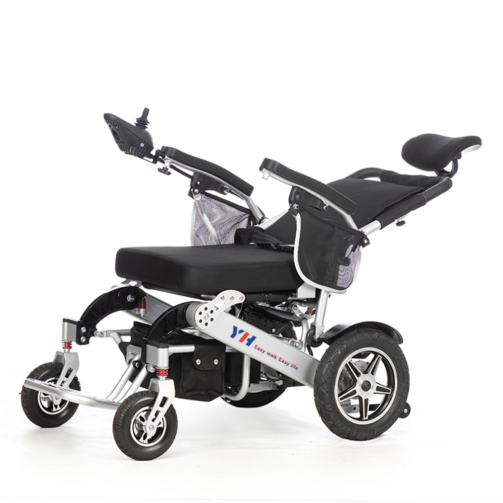 Fully Automatic Reclining Foldable Lightweight Electric Wheelchair 500W Motor