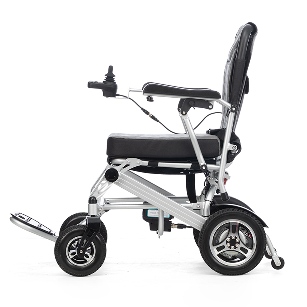 Ultra Lightweight Foldable Electric Wheelchairs easy to carry Motorized Power Wheel Chair