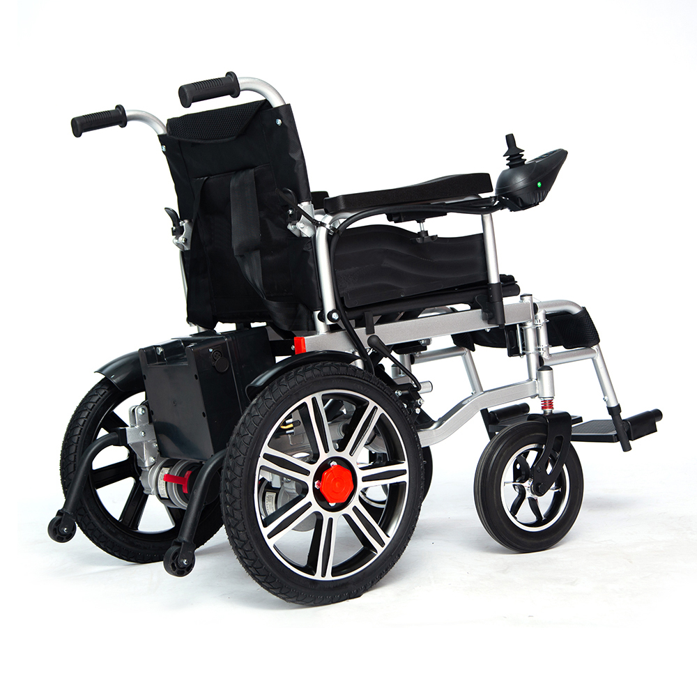 Youhuan portable wheel chair fot the disabled 500W motor electric folding wheelchair