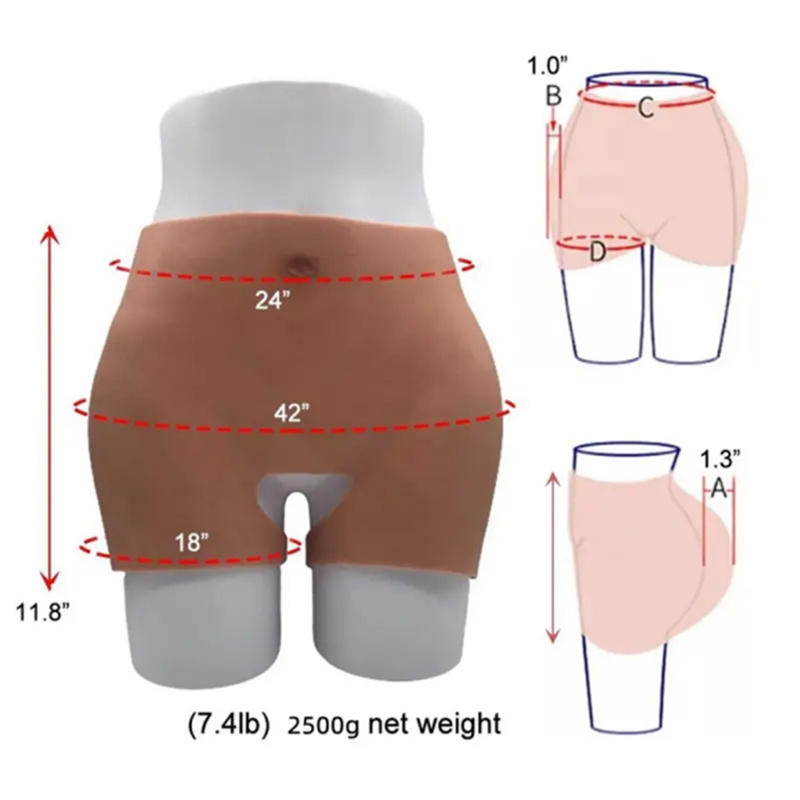 Pads Panties/Enhancer Hip Butt Lift Soft Silicone Panties