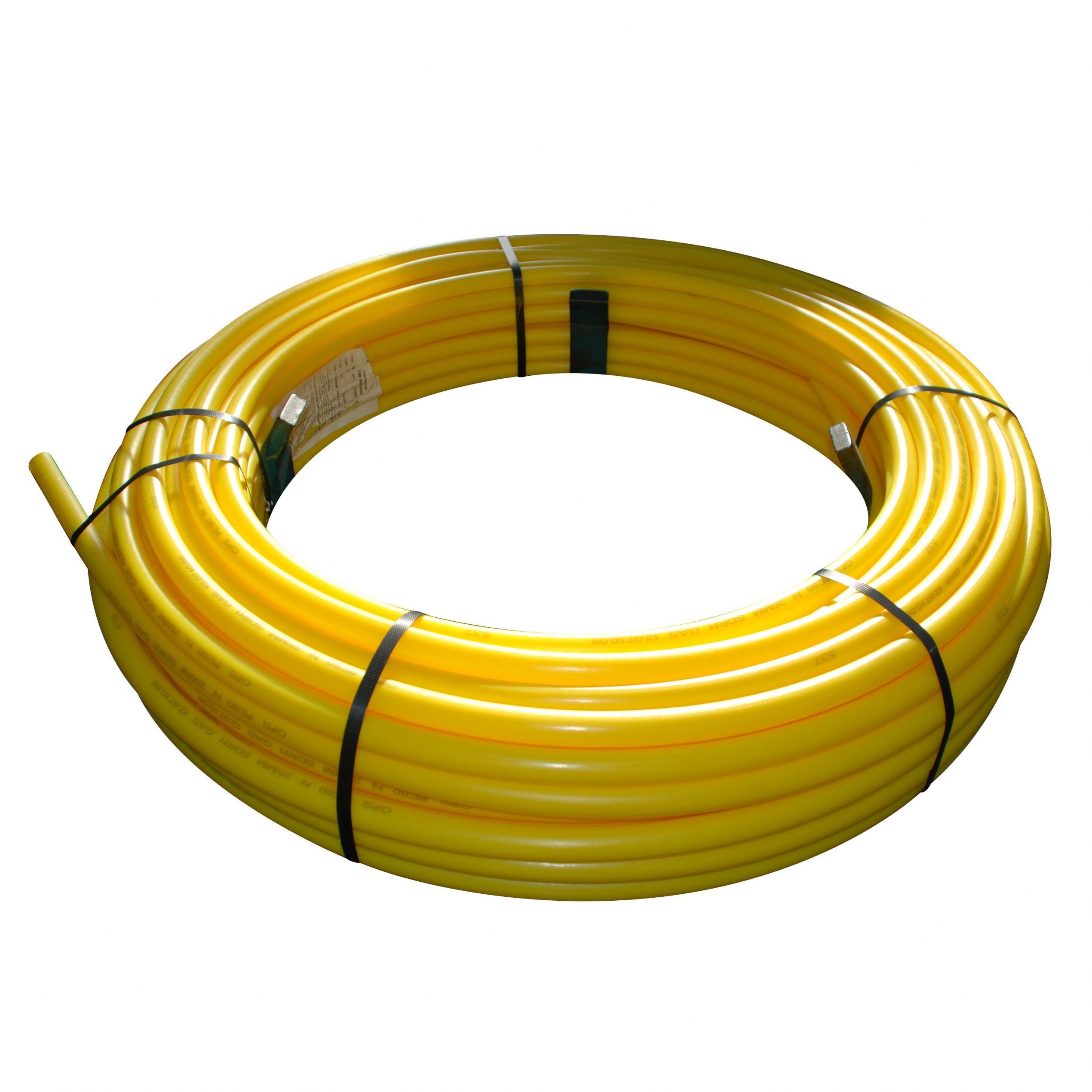 Yellow poly gas pipe to copper tubing transition - Home Improvement Stack Exchange