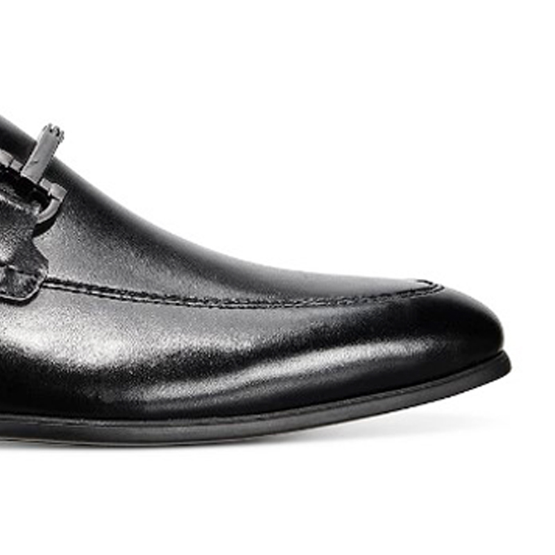 Business Fashion PU Leather Slip-on Black Dress Shoe for Men