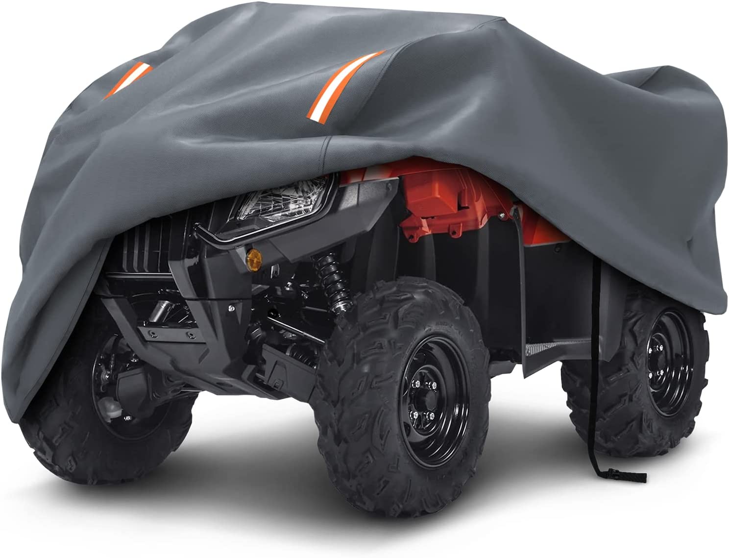 ATV Cover 600D Waterproof ATV Seat Covers Protect 4 Wheeler Cover Windproof Lawn Tractor Cover UV Protection Quad Cover Heavy Duty Car Accessories
