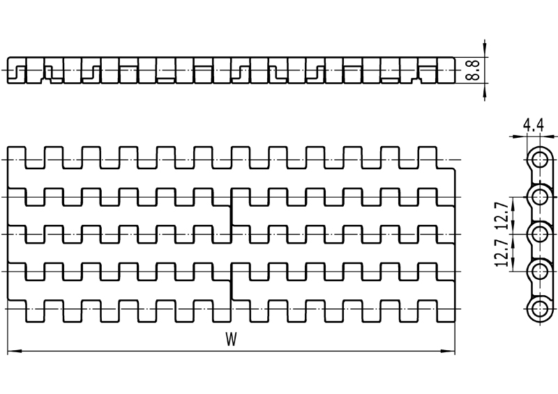 04-1-M-QNB平板型网带