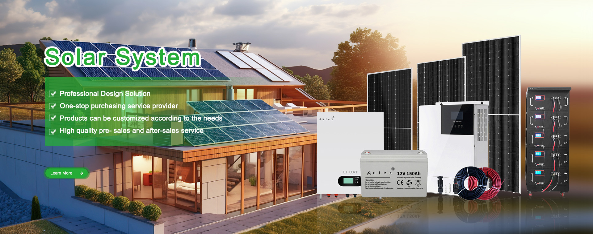 Solar Panel, Solar Battery, Solar Inverter - Autex