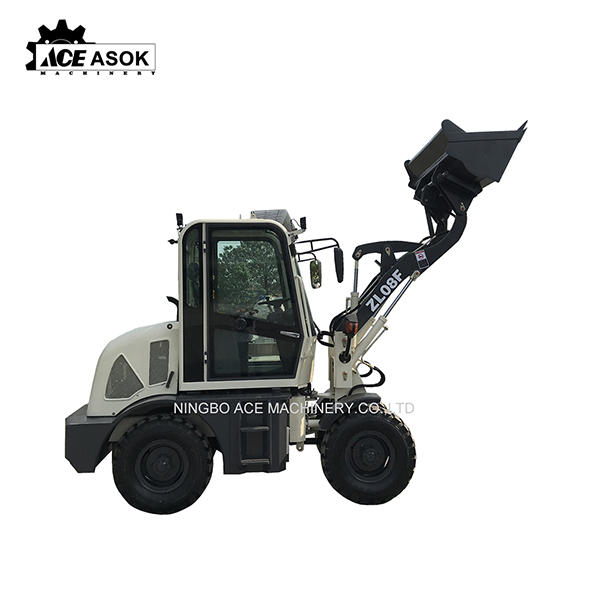 0.8ton Small Front End Articulated Mini Wheel Loader with CE Certification