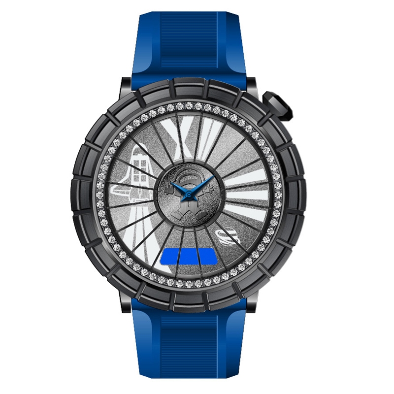 2023 OEM fashion mem quartz watch triple dial in one watch MW2027G