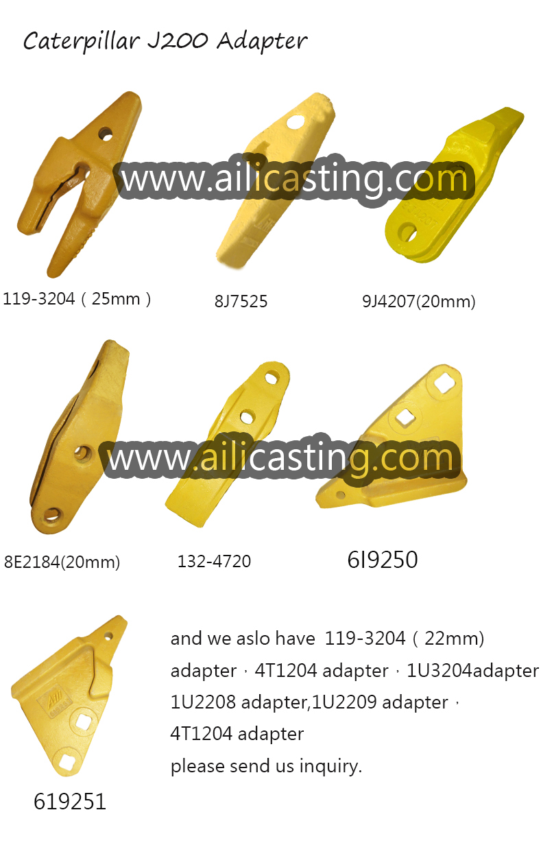 good quality adapter factory support caterpillar J200 casting and forging adapter for excavator