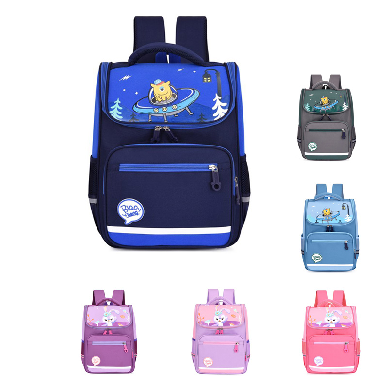 Children's Large Capacity Blue and Purple Backpack XY6703
