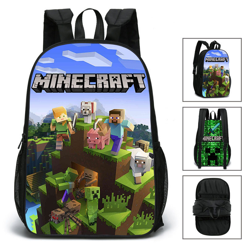 Minecraft New Reversible Multifunctional Teen Men's Backpack ZSL147