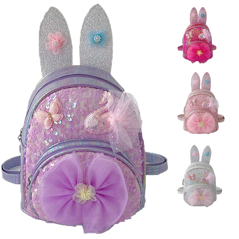 Fashionable Sequin Bow Small Fresh Children's Schoolbag ZSL205