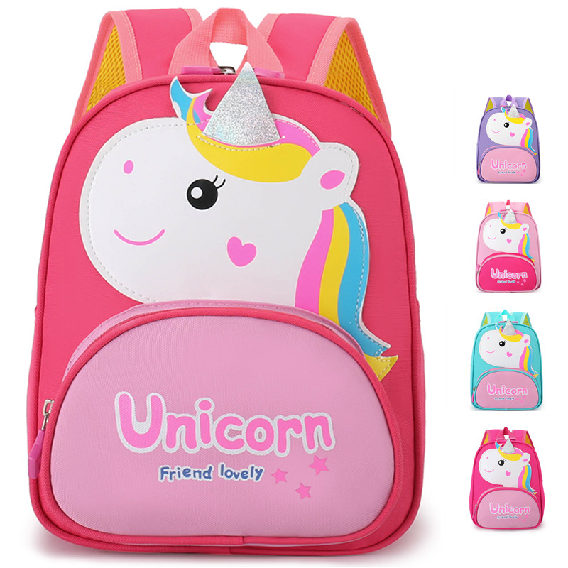 Unicorn Bag Cartoon Cute Little Dinosaur Children's Backpack XY12455729