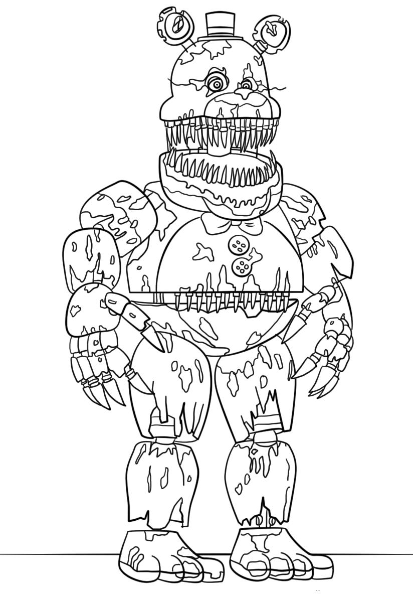 Five nights of freddy coloring pages | Coloring Pages