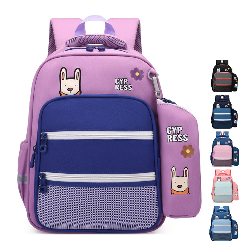 Student Schoolbag Girl Contrast Color Backpack Cartoon Cute Boy And Girl Backpack ZSL200