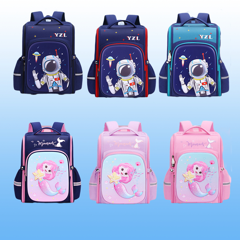 New Primary  Schoolbag Children's Backpack Large Capacity Bookbag