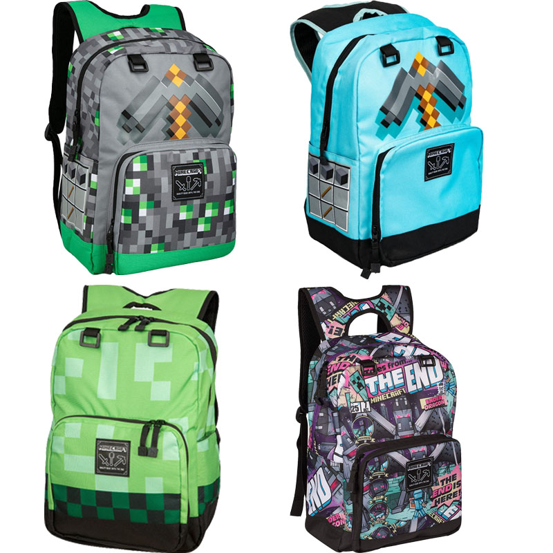 Popular Minecraft Kids School Backpack High Quality XY6705