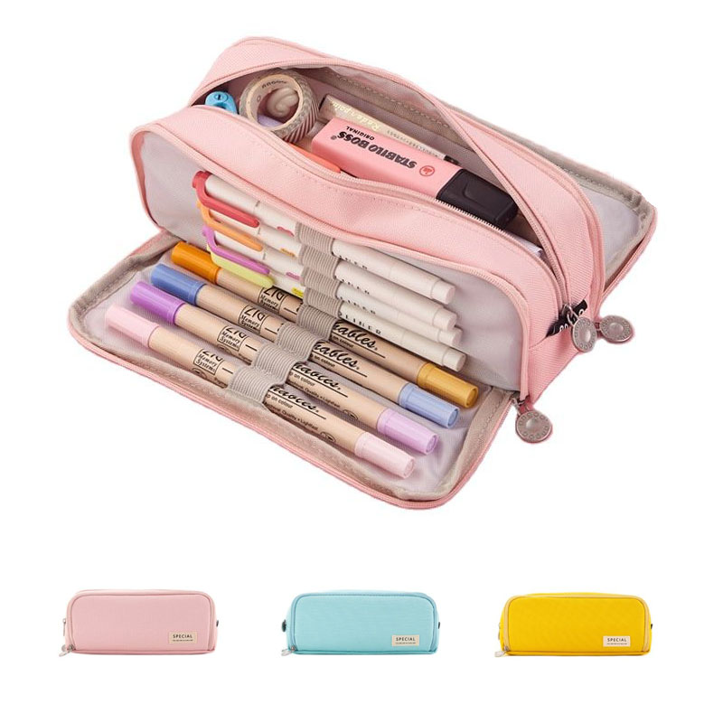 Simple And Large Capacity Junior High School Girls Pencil Bag ZSL182