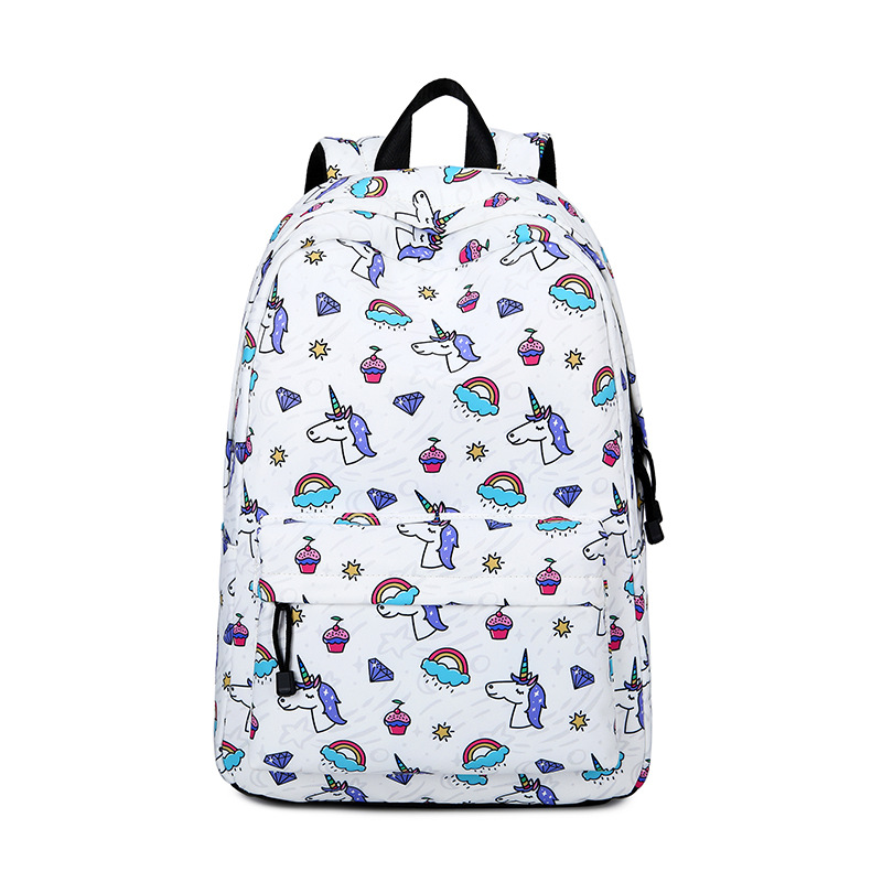 Fashion trend junior high school students' college style backpack