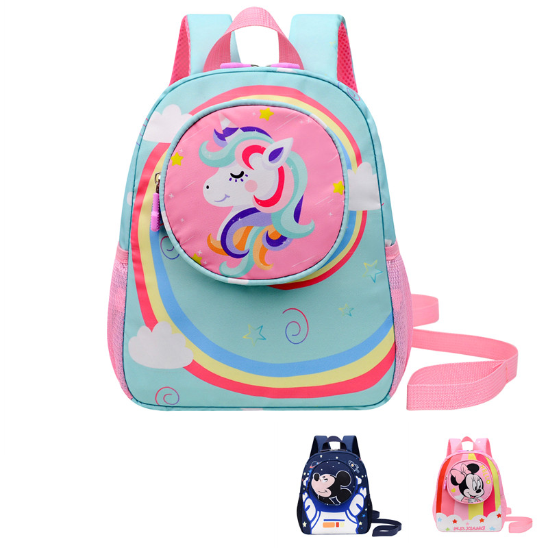Cartoon Unicorn Kids Backpack Mickey and Minnie Travel Bag ZSL115