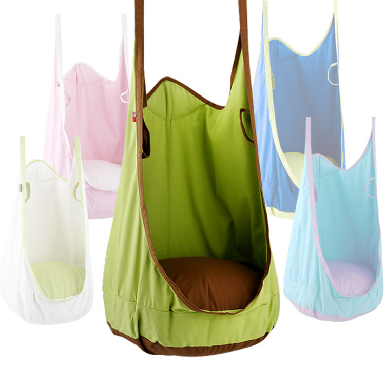 Factory Wholesale Outdoor Indoor Garden Kid Hanging Swing Seat Cotton Hammock Chair Sets