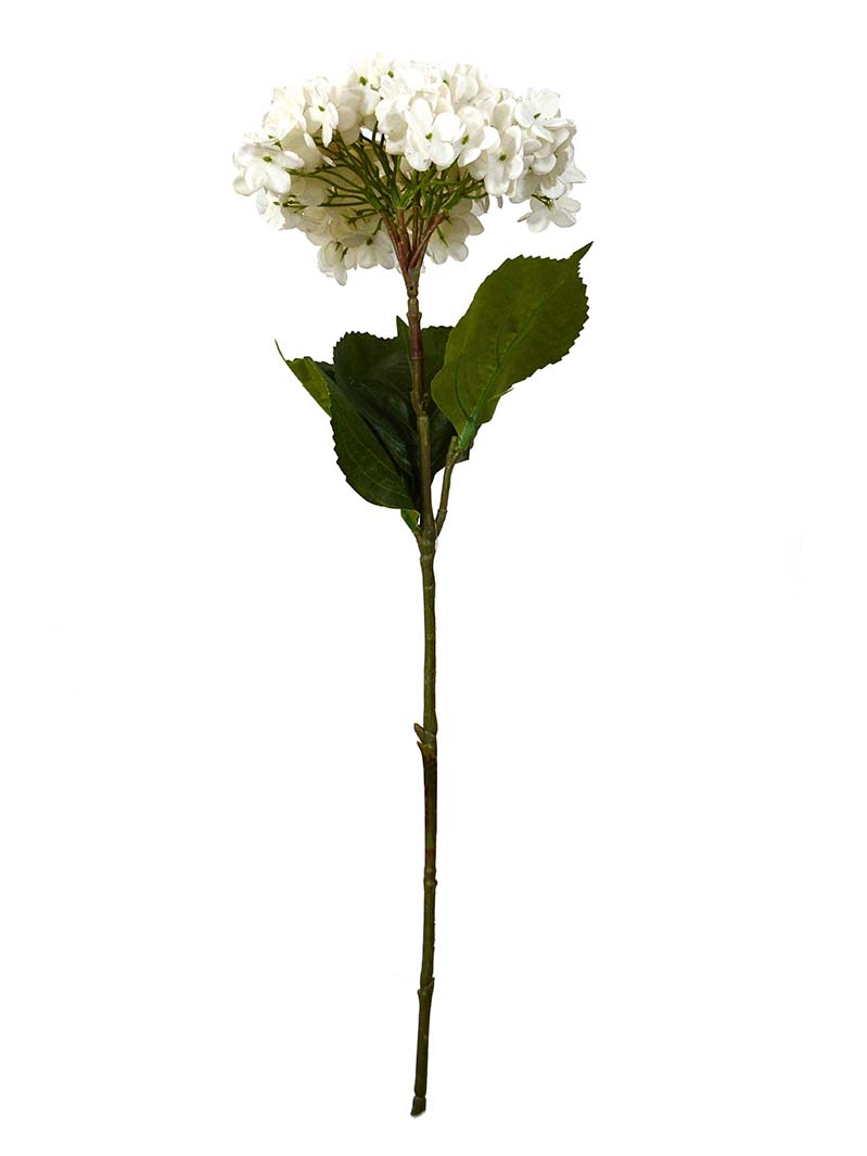 Artificial Silk Flower hydrangea,Single Flower Head and Green Leaf for Home Decor Table hydrangea Bridal Wedding Party Birthday Cake hydrangea