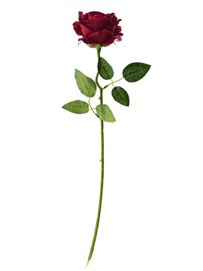 Artificial Single Head Rose Flower Silk Rose for Valentine's Day Gift-rose spray-ZA3017003