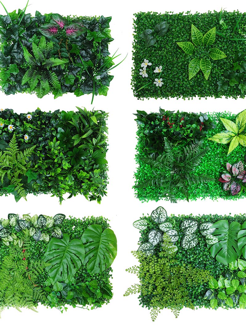 Artificial Greenery Wall Panel Faux Wall Panel for Wedding Backdrop