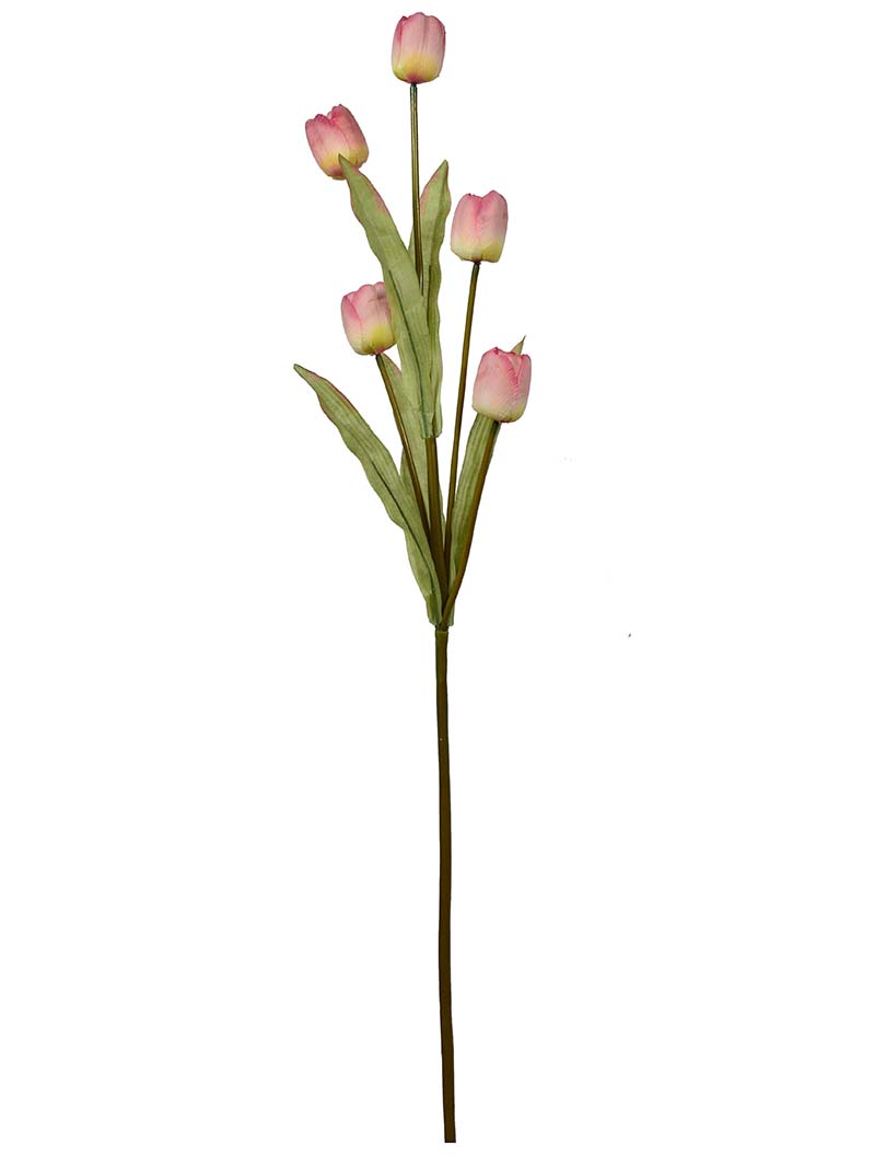 Artificial Tulip flowers one branch has five heads bouquet colors for Wedding and home decoration-tulip spray-YA3017009
