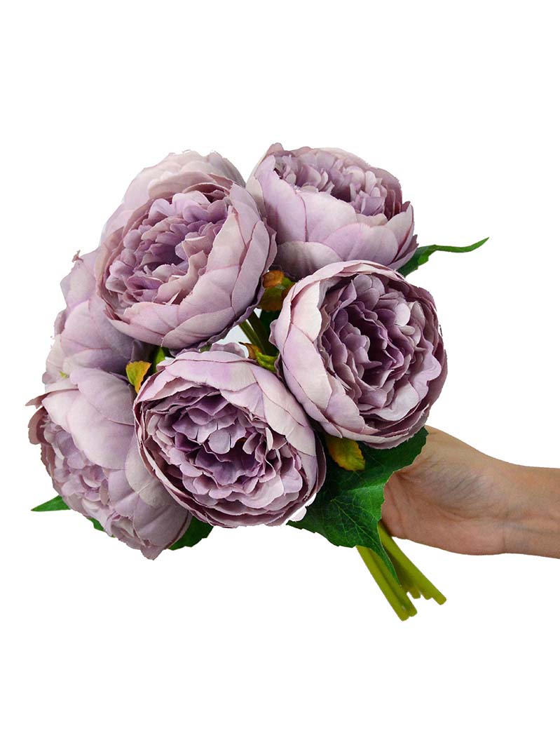 Big size artificial  bouquet ten heads hot sale peony for wedding and home table centerpieces
