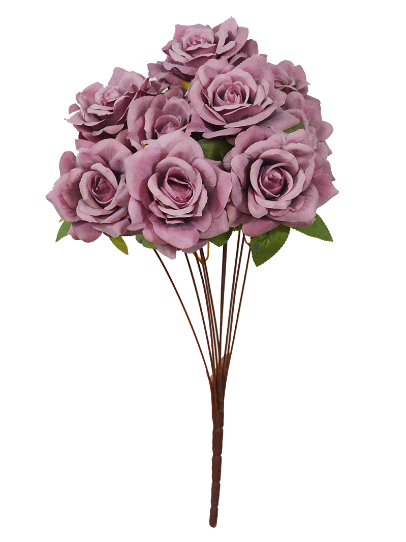 Faux Artificial Rose Flowers Ten Branches China Wholesale