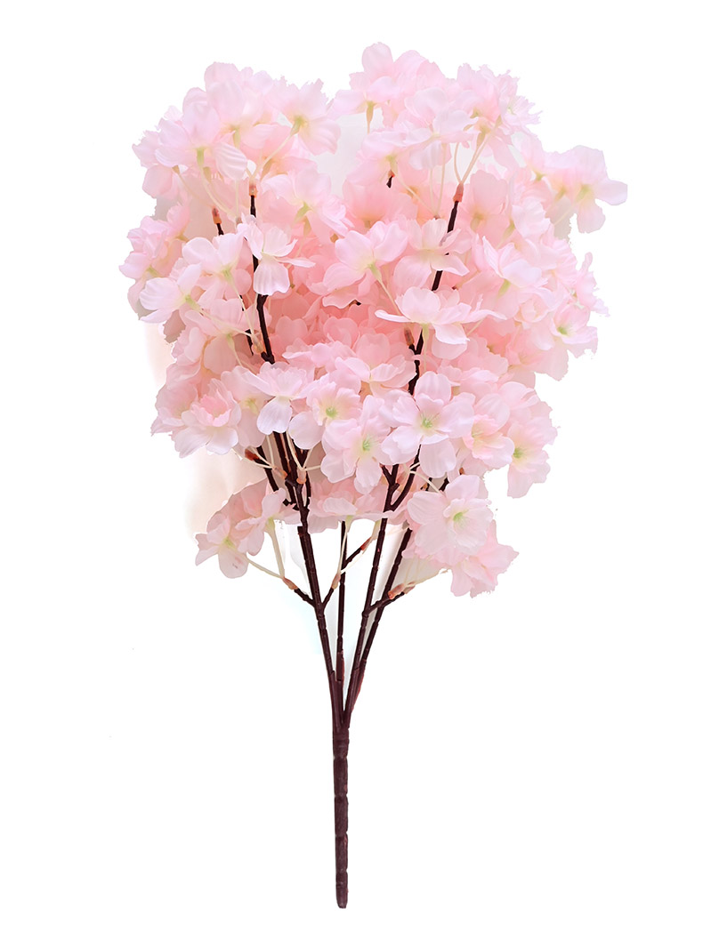 Artificial Cherry Blossom Bouquet Branch Silk Flower,Artificial Flowers Fake Flower for Wedding Home Office Party Hotel Yard Decoration-cherry blossom bouquet BA3017012