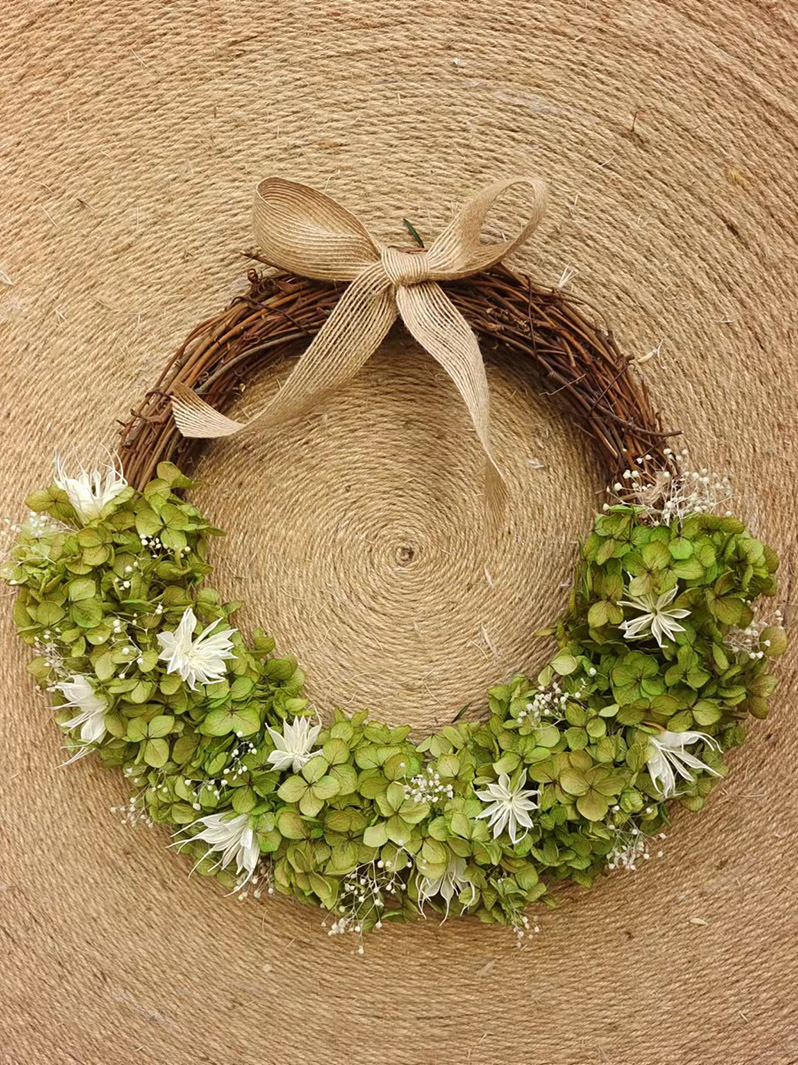  Spring and Summer Wreath, Artificial Greenery Wreath for Front Door Wall Home Farmhouse, Wedding Wreath Celebration Decor with Wreath Hanger-Wreath summer SH6770071