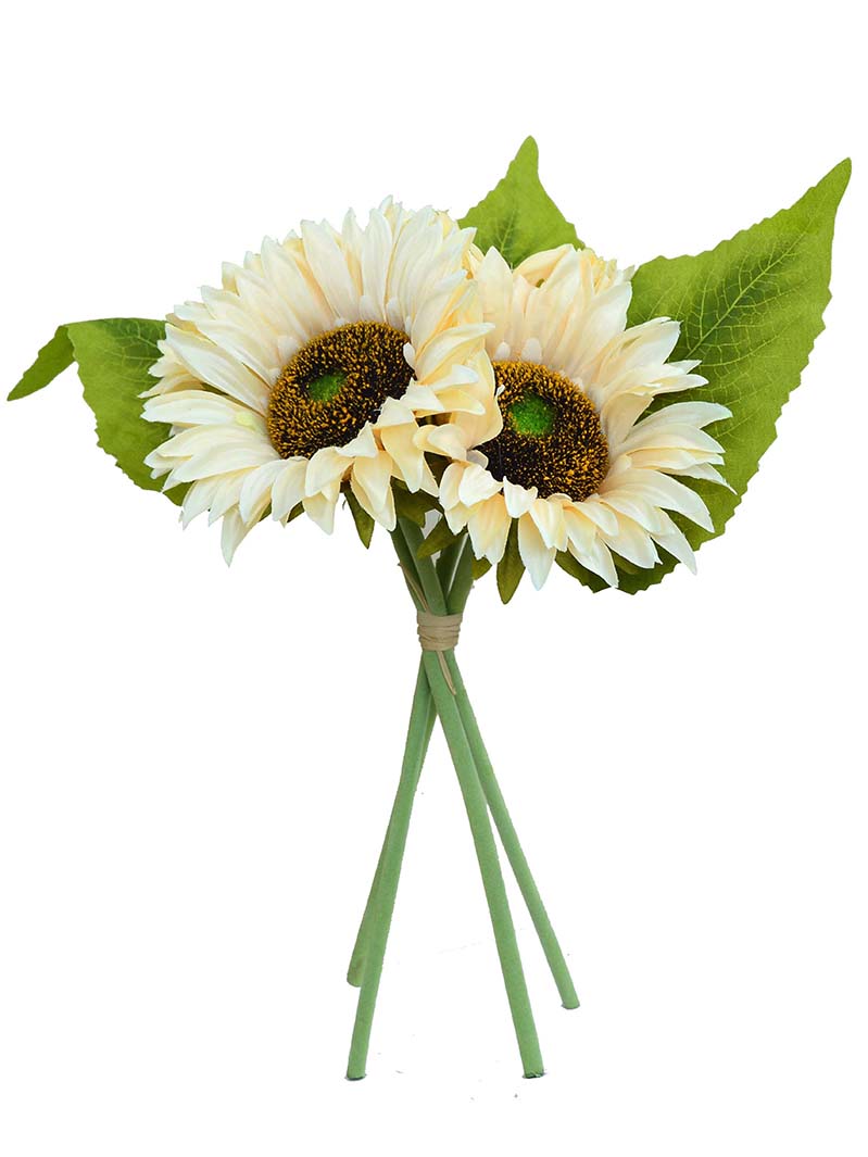 Artificial 4 pieces bouquet sunflowers for Home party and wedding table centerpieces