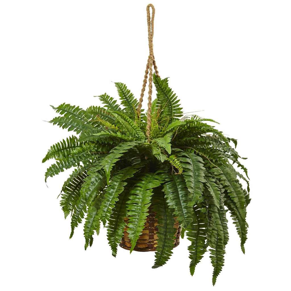 4Pcs Artificial Boston Fern Bush Plant Faux Leaves Green Plants Eucalyptus Branches Simulation Faux Foliage Greenery Stems 28.3''Tall for Indoor Outside Home Garden Party Wedding Hawaiian LuauLarge Large B07RLXCBKH [B07RLXCBKH] - $15.75