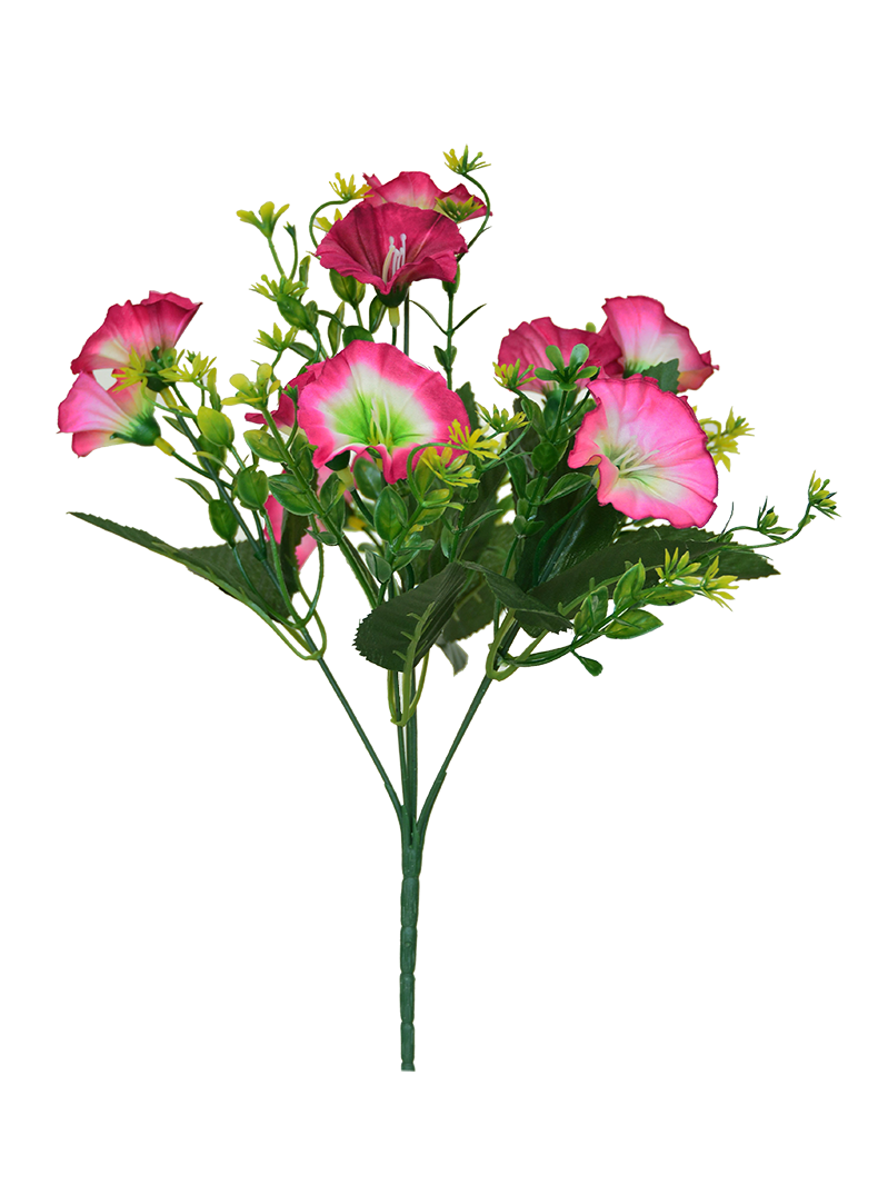 Artificial morning glory is made of high-quality silk flower material, with exquisite workmanship, bright colors, very realistic, beautiful shape and retro charm.  -Artificial morning glory ZA301700009