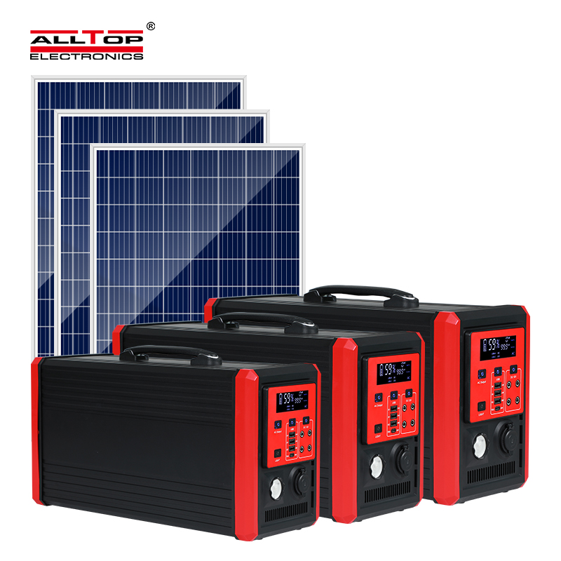 ALLTOP Whole Solar Generator system 1000 1500 2000 Watt Off Grid Home Solar Battery System