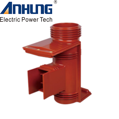 Contact box with two way shielded-outlet left