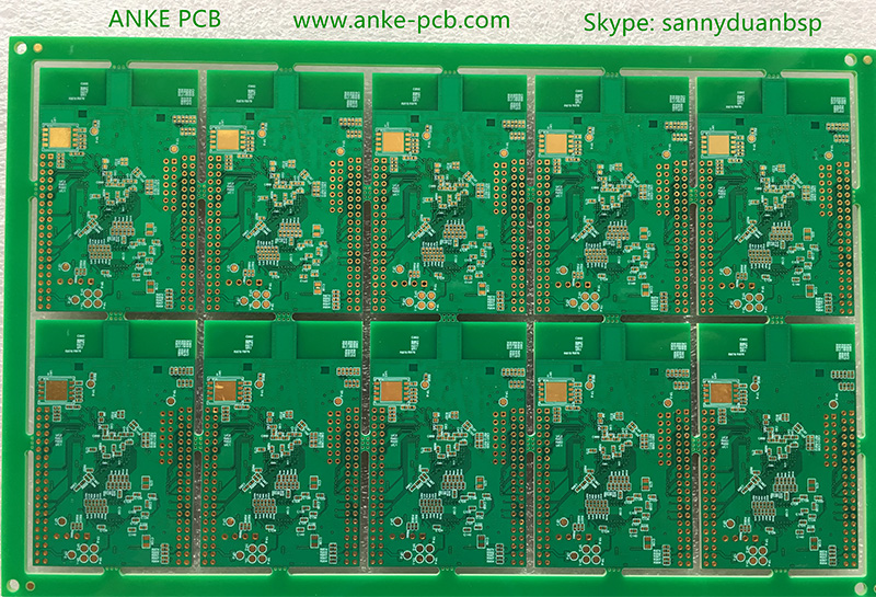 Artificial intelligence 8 layer pcb with vais in pad tech