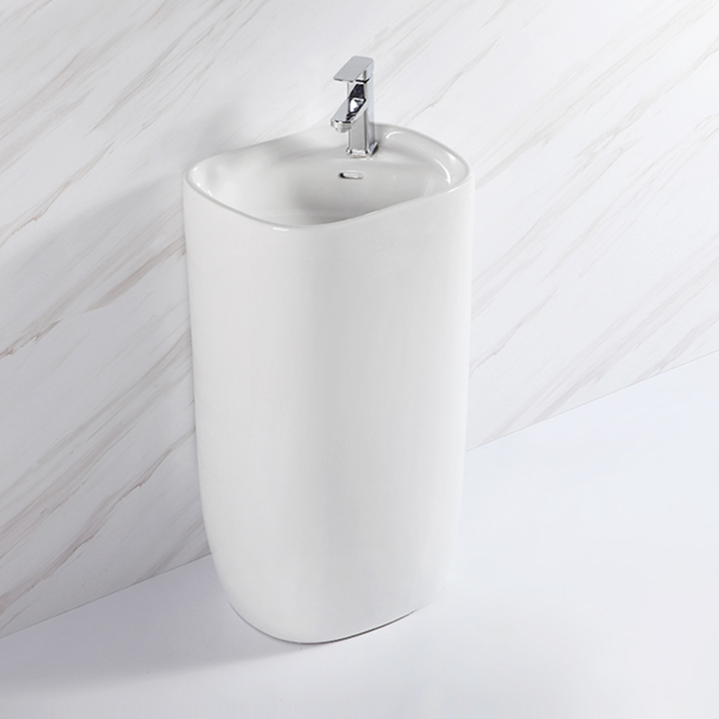 Modern Art Free Standing Ceramic Bathroom Sink Sanitary Wash Basin Keramik Waschbecken
