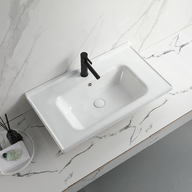 Factory Supply Rectangle Wash Basin Cabinet Lavabo Bathroom Vanities Ceramic Sink Pedestal Basin