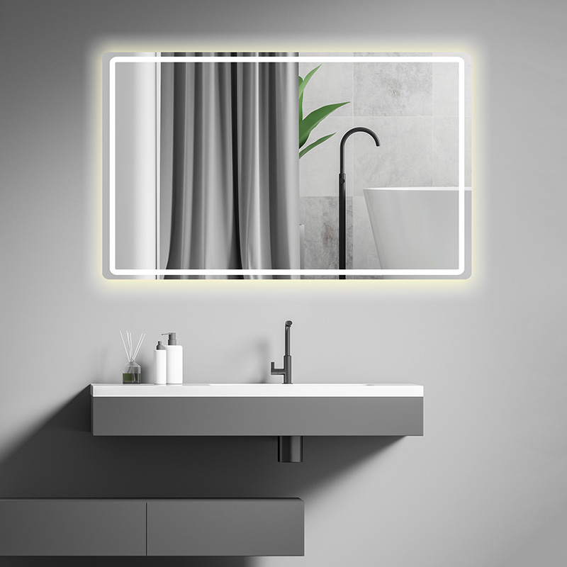 Customized Square Frameless intelligent Wall Hanging Mirror